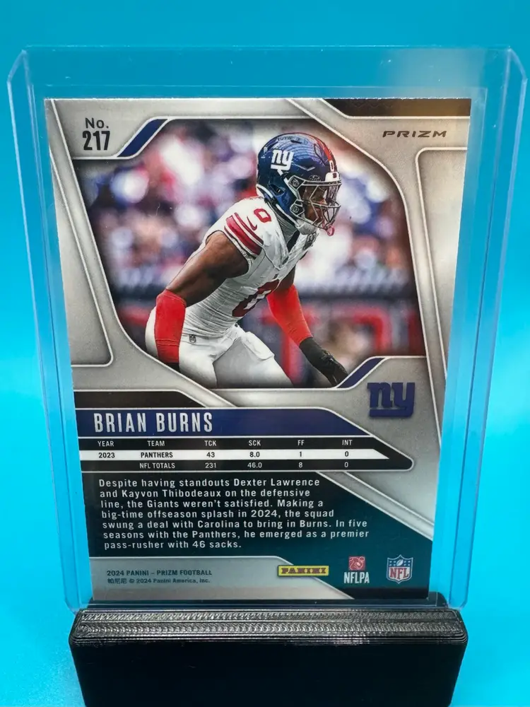 Brian Burns Prizm Silver New York Giants