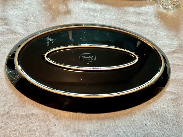 Denby Stoneware Praline Platter 15.5 In
