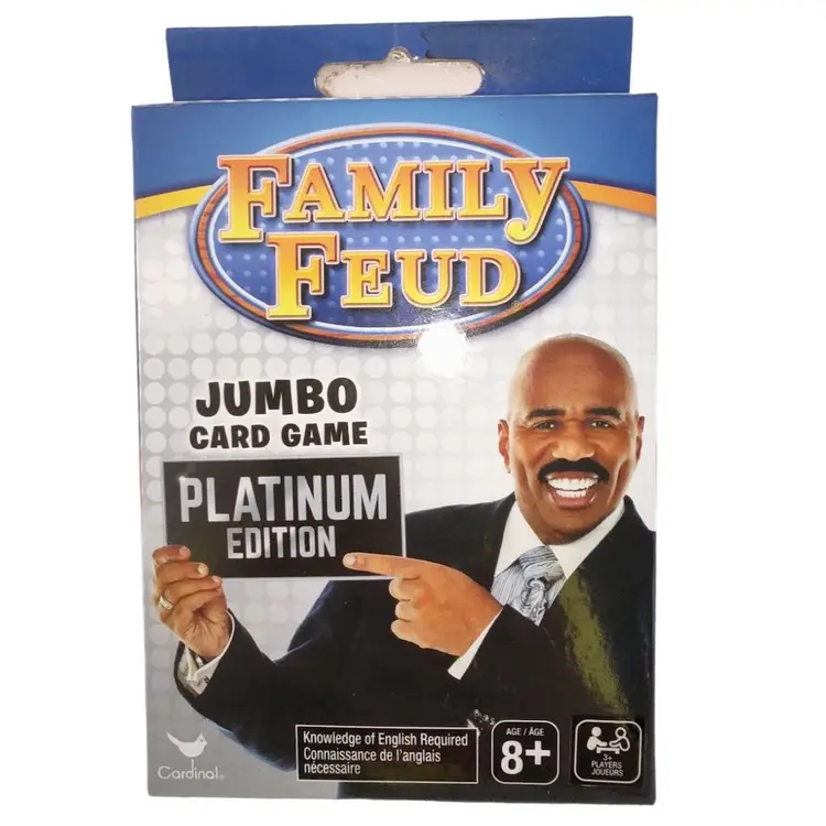 Family Feud Jumbo Card Game Platinum Edition New