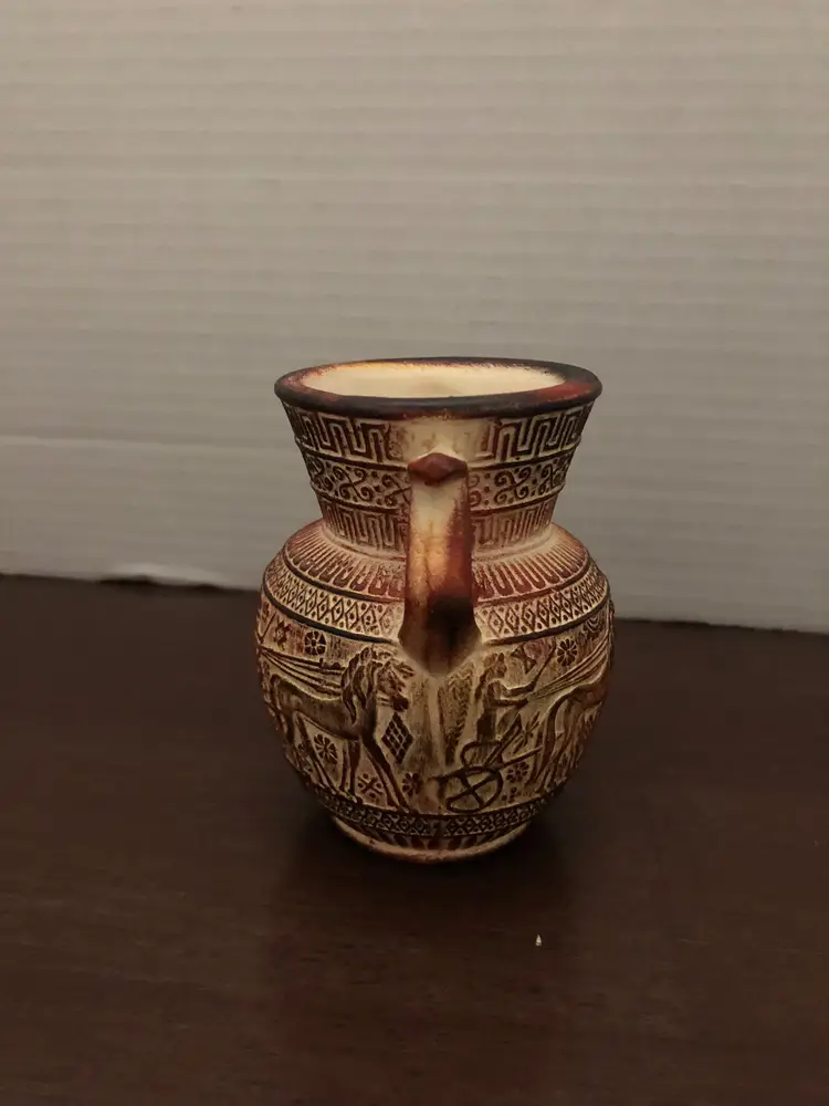 Vintage Greek Terracotta Decorative Vase