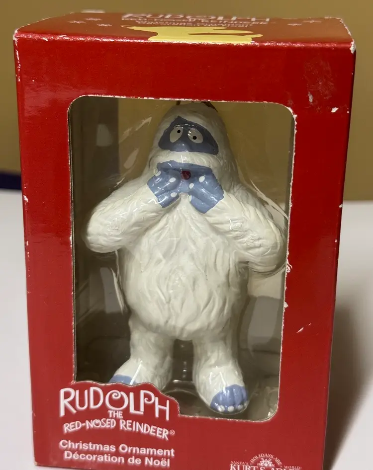 Rudolph Christmas Ornament Kurt Adler Abominable Snowman Misfit Toys 4” tall