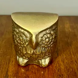 Vintage Mid Century Modern Brass Owl
Figurine.