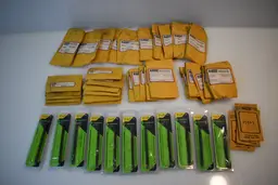 Lot of 45 tools Kline Hone stones and Greenlee Bits