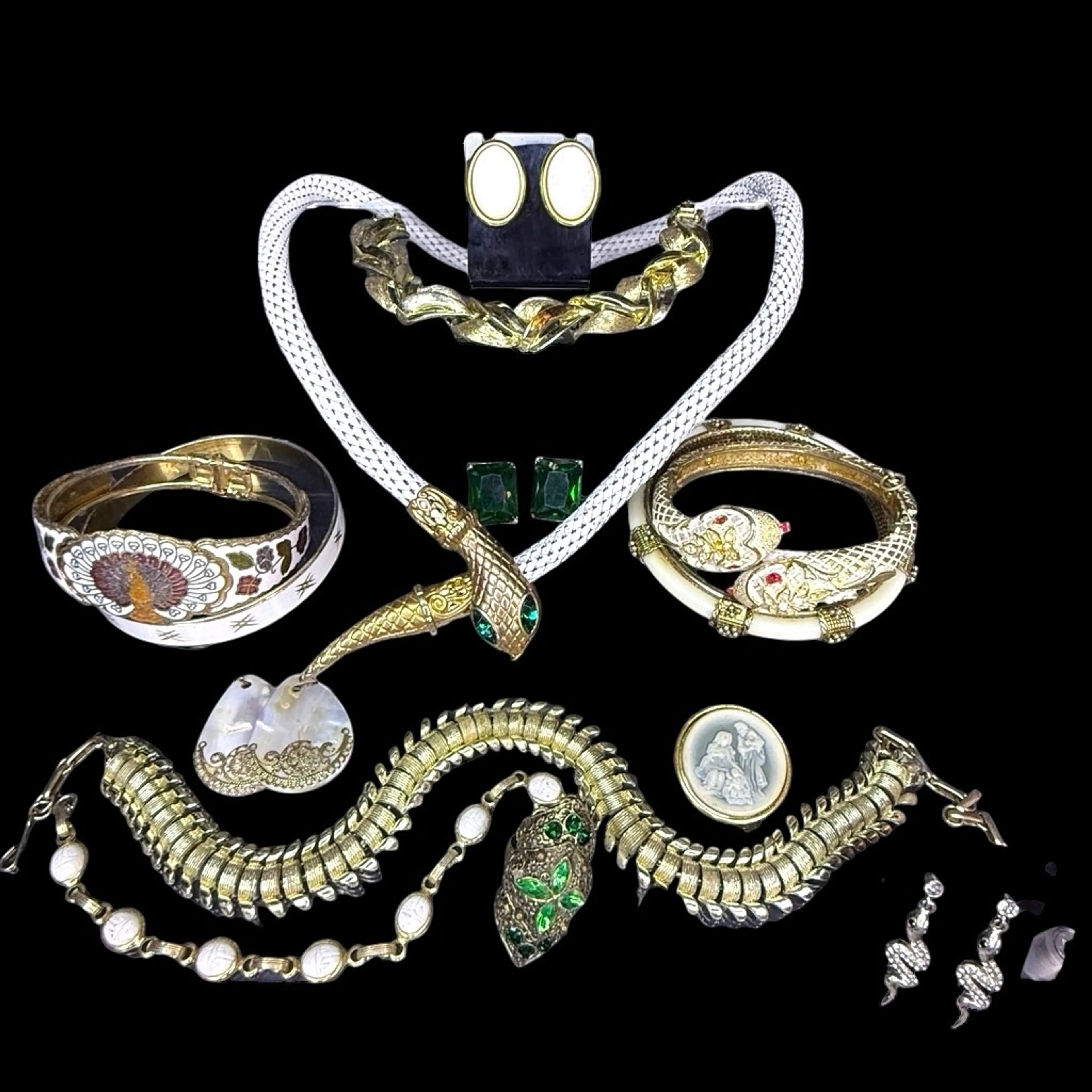 Vintage Costume Jewelry Feat. Coro, DJ Auld, ART & More Snake Curated Lot