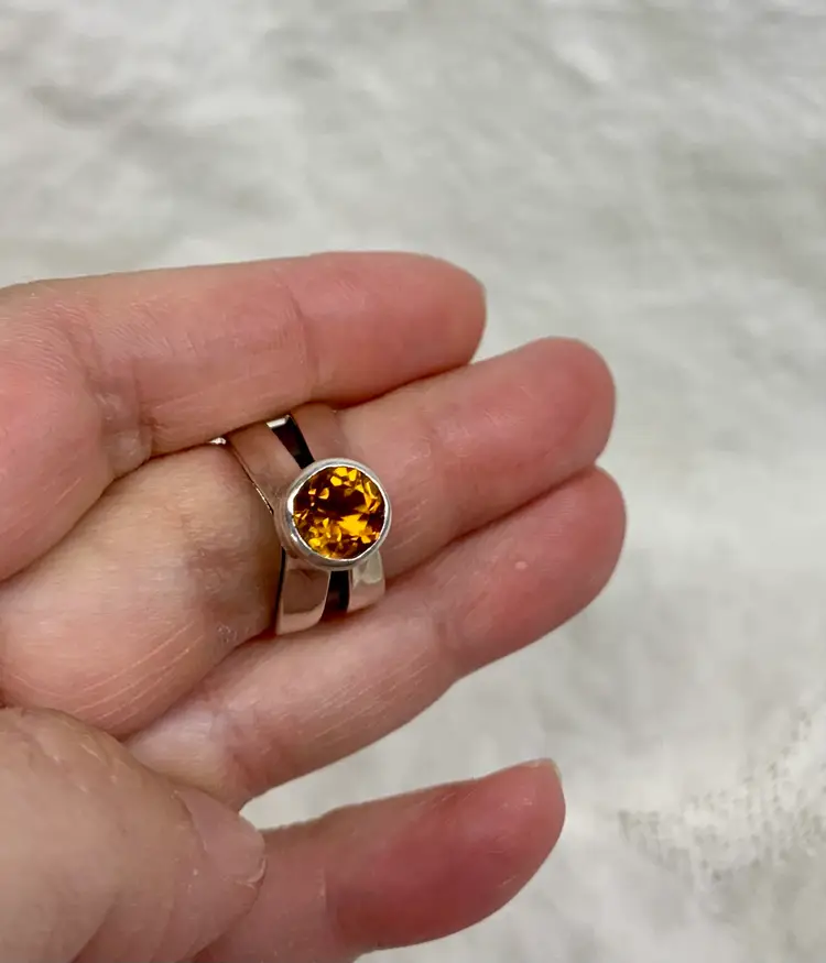 Artisan Citrine Ring 