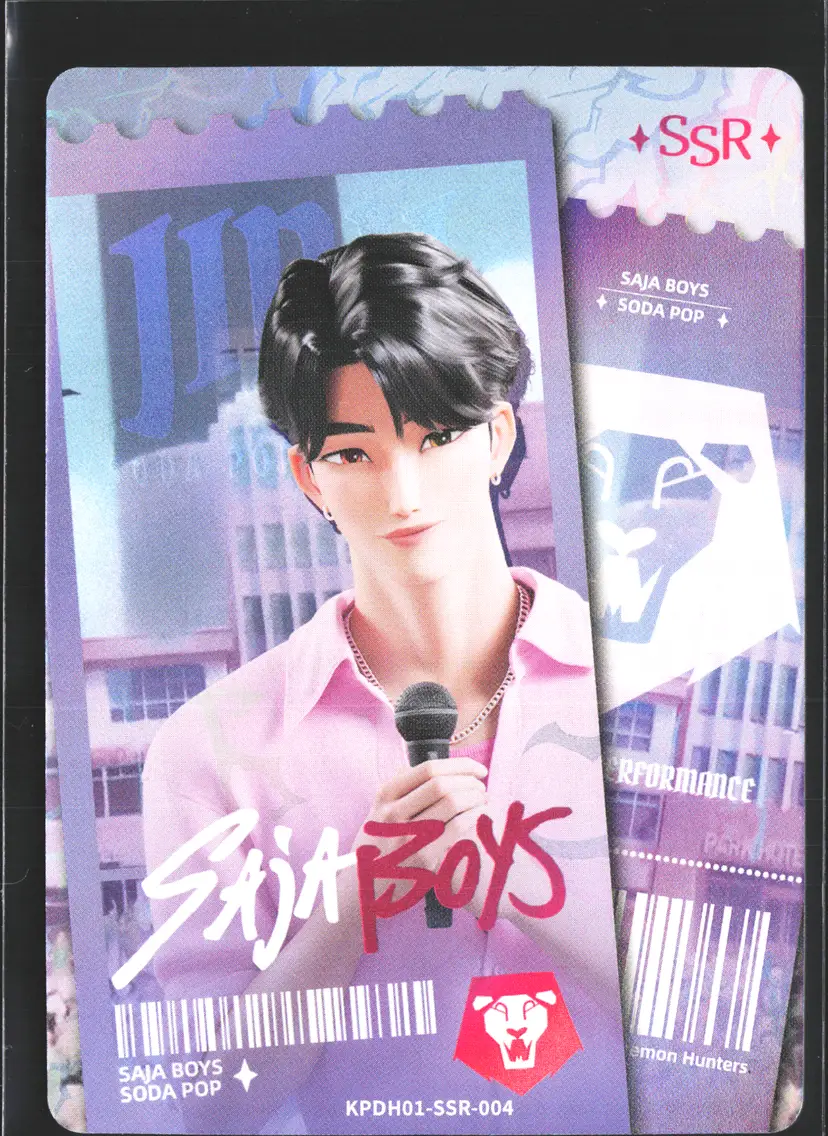 Jinu Trading Card SSR Foil KPop Demon Hunters 2026 Kayou Saja Boys