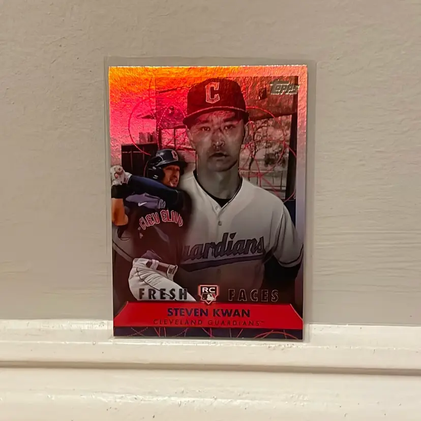 2022 Topps Fresh Faces Steven Kwan RC Cleveland Guardians