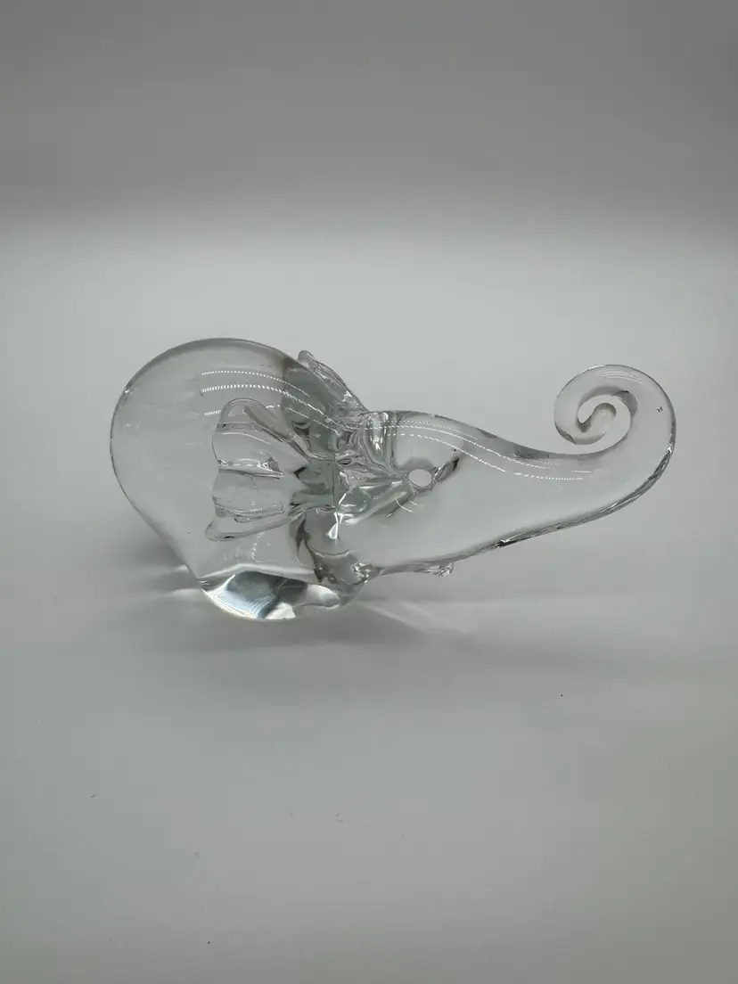 John Reikes Crystal Elephant Figurine
