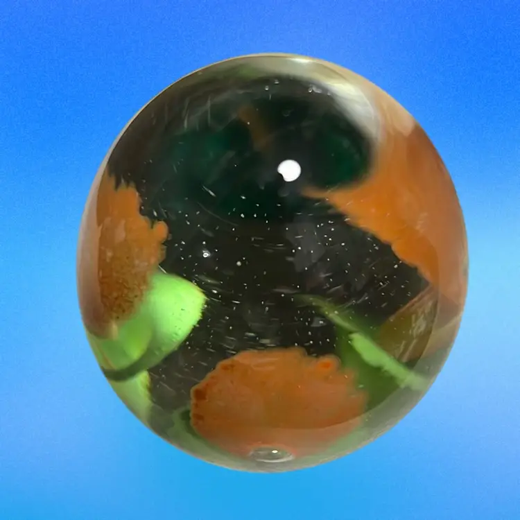 Art Glass Egg Shaped 2.5” Paper Weight