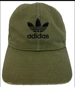 Adidas Trefoil Army Green Classic Logo Adjustable Women’s Hat
