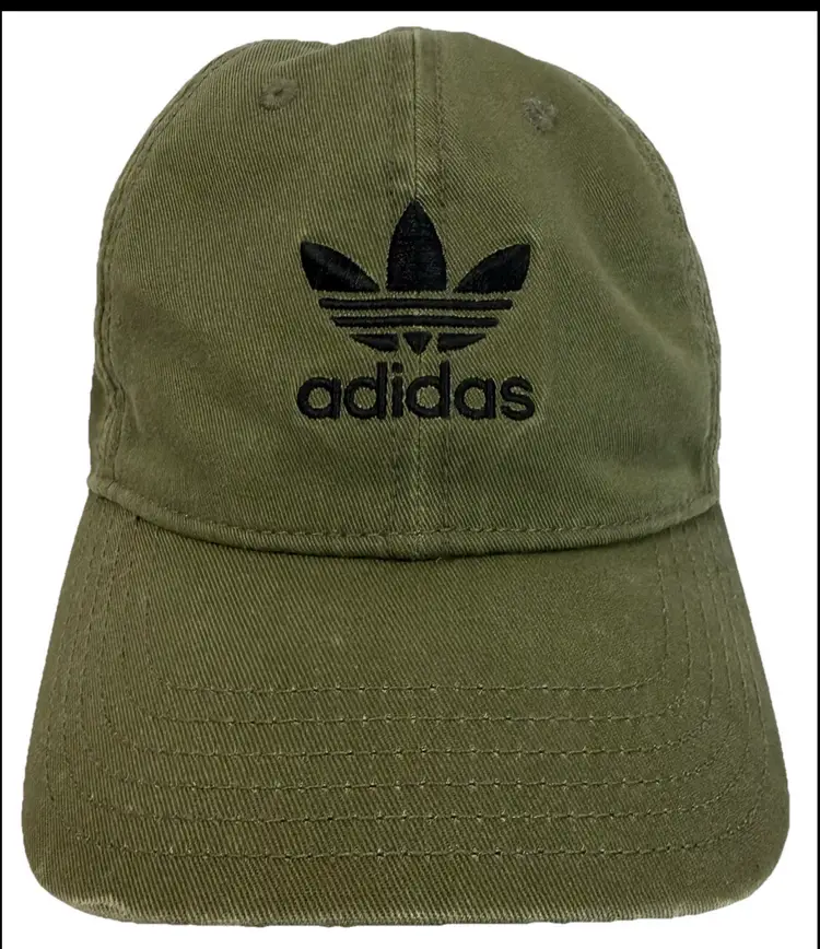 Adidas Trefoil Army Green Classic Logo Adjustable Women’s Hat