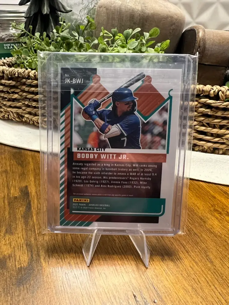 2025 Panini Donruss Bobby Witt Jr. #JK-BWJ Jersey Kings Relic /99
