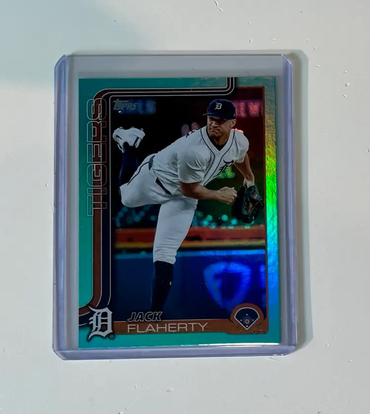 Jack Flaherty Aqua Rainbow Foil Detroit Tigers