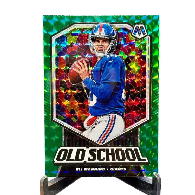 Eli Manning 2020 Mosaic #OS10 Old School Green Prizm New York Giants