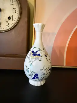 Coalport Pageant Bone China Bud Vase Floral Design Made in England Vintage 1970s