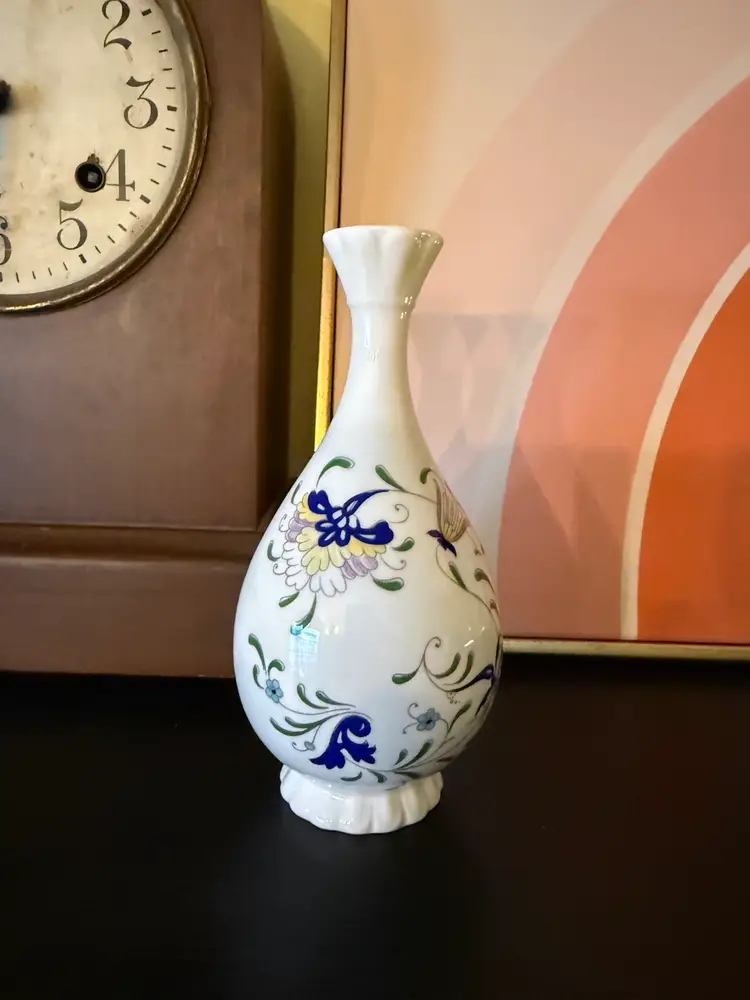 Coalport Pageant Bone China Bud Vase Floral Design Made in England Vintage 1970s