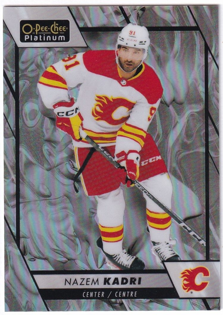2023-24 O-Pee-Chee Platinum Liquid Metal #177 Nazem Kadri Calgary Flames Hockey Card