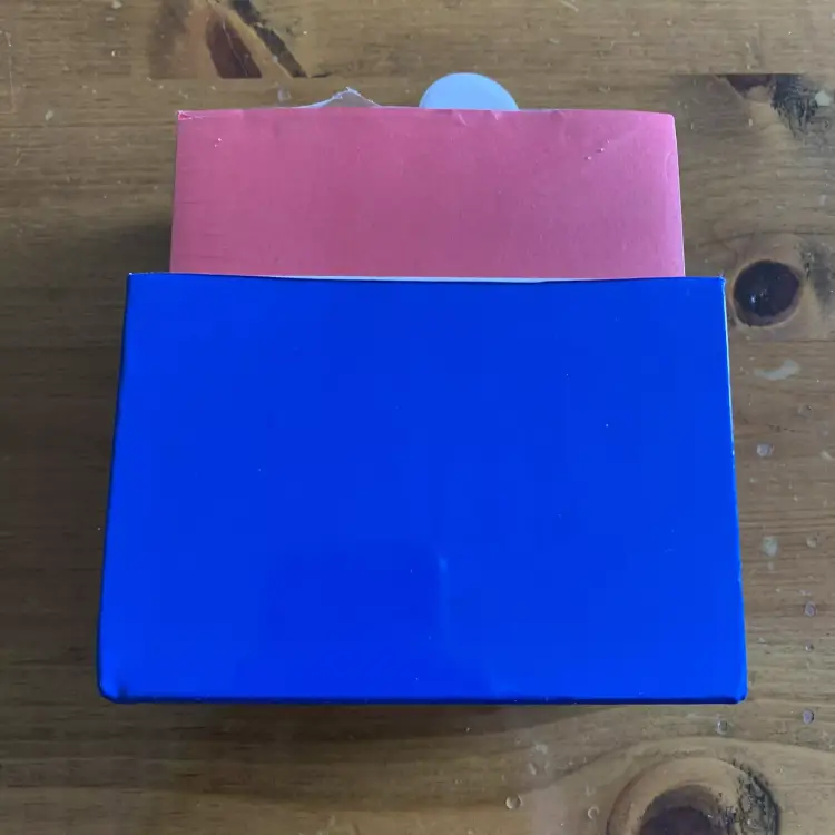 Mickey Mouse Notepad Holder Blue Plastic Retro 90s