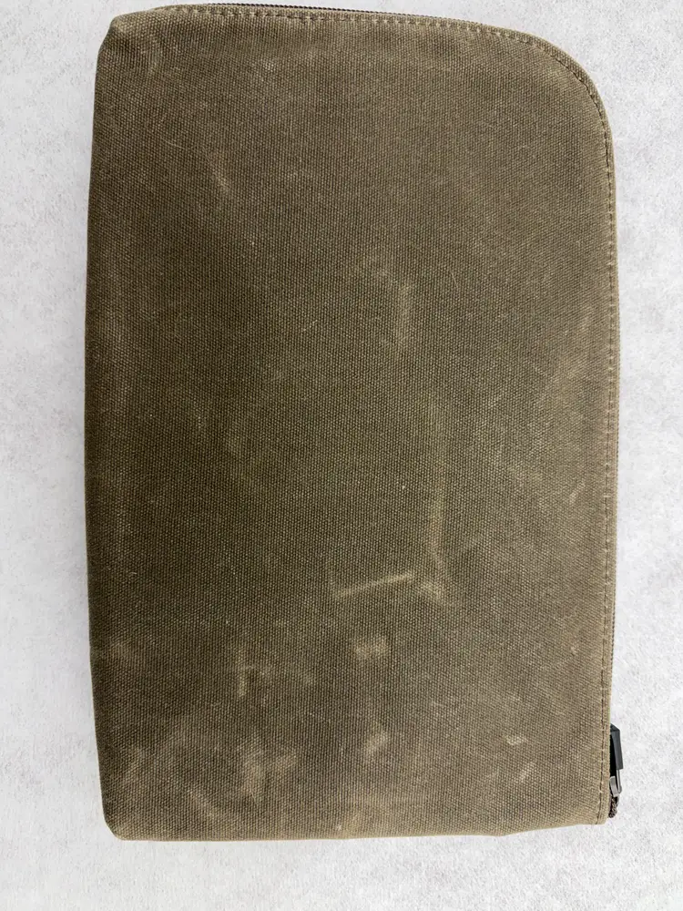 WaterField Designs Air Caddy - Waxed Canvas with Chocolate Accents