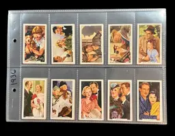 54. Complete Set of 1936 Film Episodes Gallagher Cards