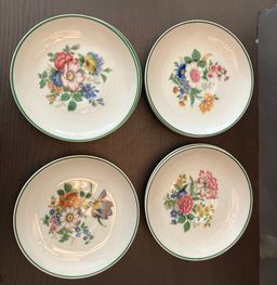 7 Vintage Dolphin China Medici Saucers No Cups