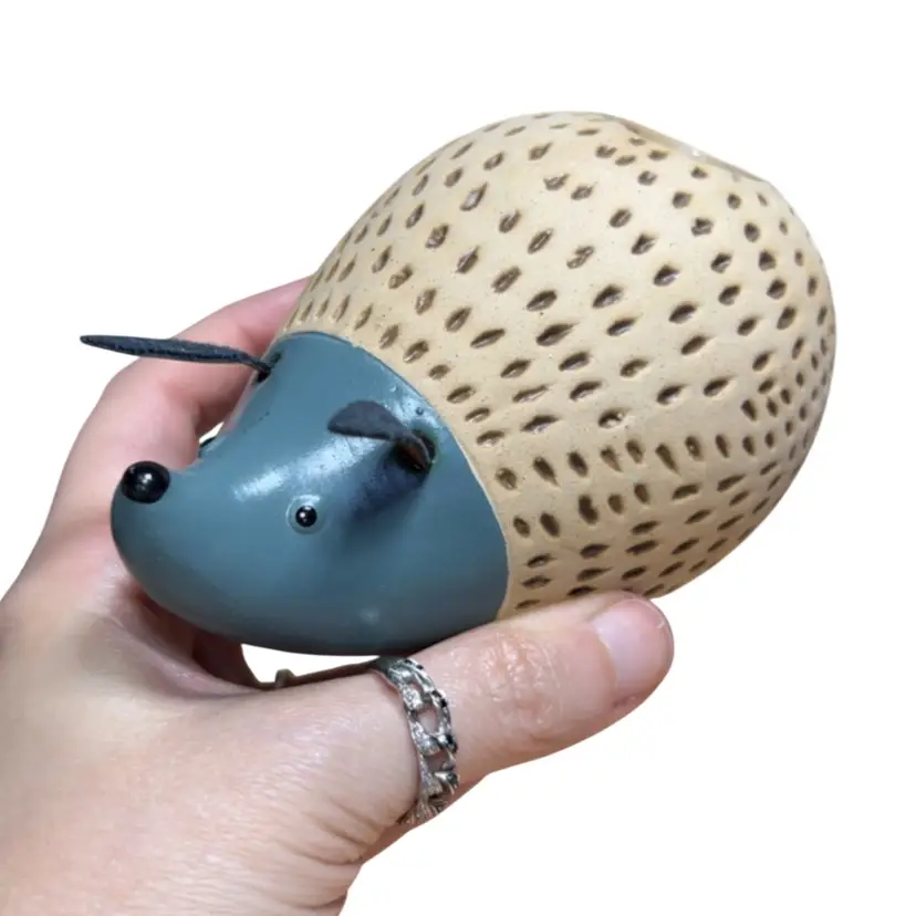 Hedgehog Planter Terracotta Leather Ears
