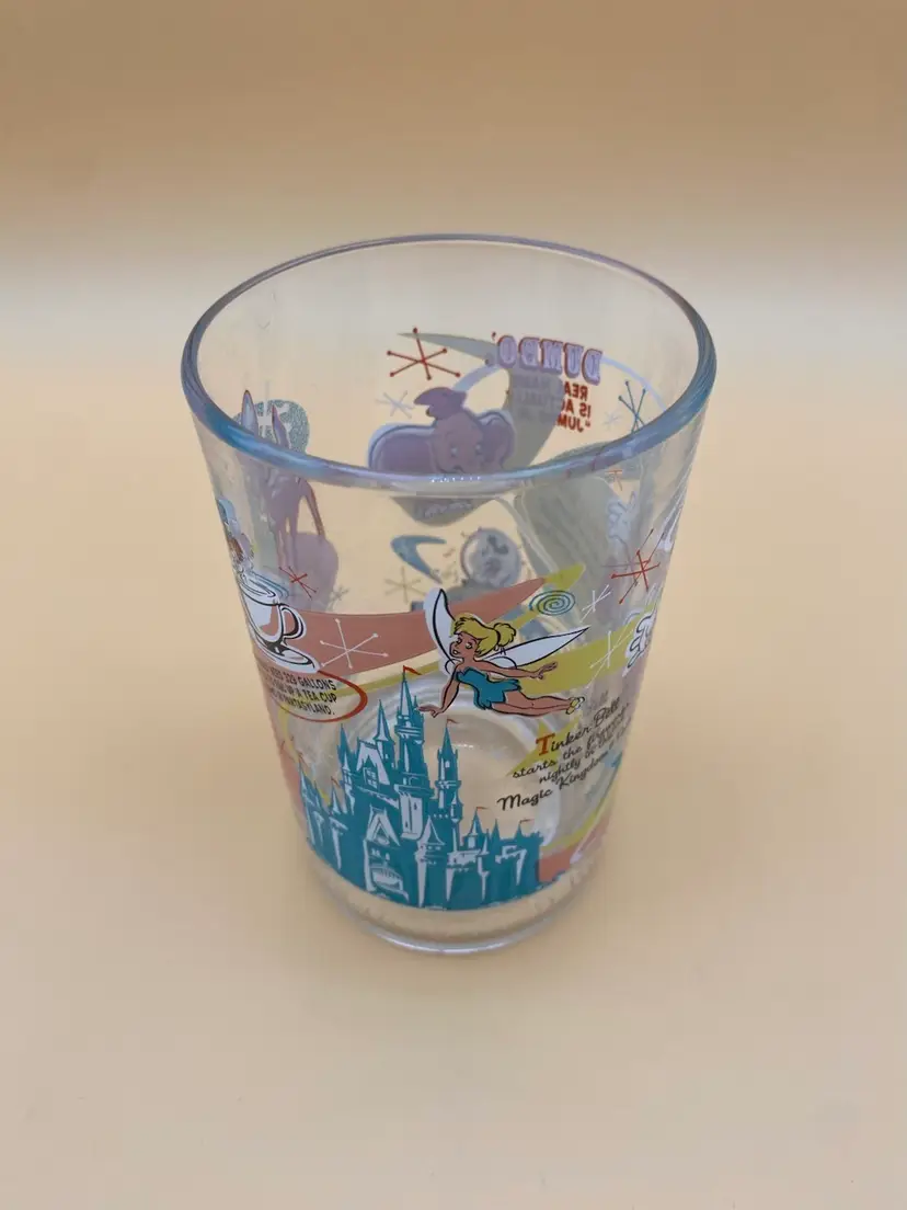 McDonalds Walt Disney World 100 Years of Magic Drinking Glass - Pinocchio & More