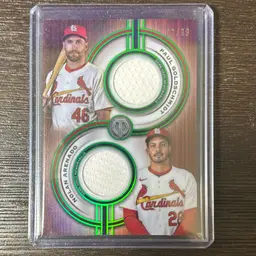Nolan Arenado/Paul Goldschmidt 2025 Tribute Dual Patch /99