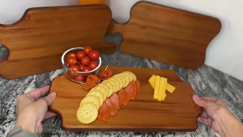 Handcrafted Mahogany Charcuterie Boards - set of 3