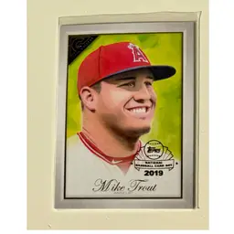 Mike Trout 2019 Topps Gallery National Baseball Card Day Los Angeles Angels