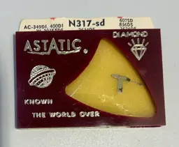 Vintage Astatic Diamond NOS Replacement Record Player Stylus/Needle N317-sd Electro Voice