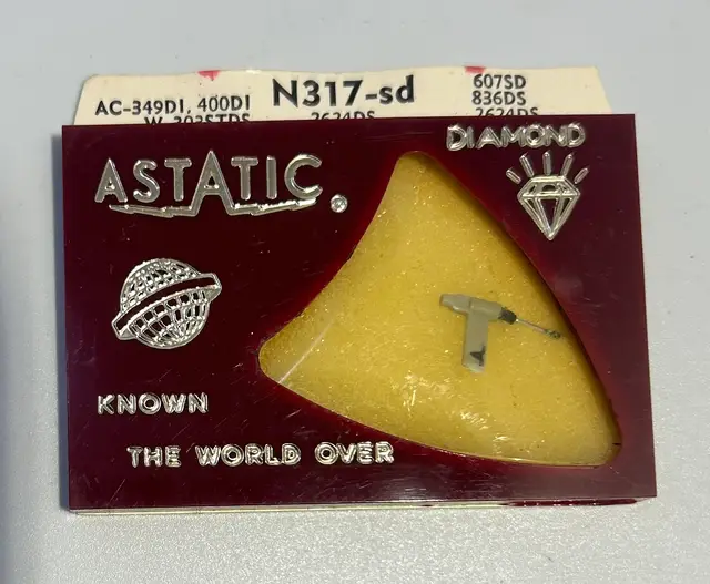 Vintage Astatic Diamond NOS Replacement Record Player Stylus/Needle N317-sd Electro Voice