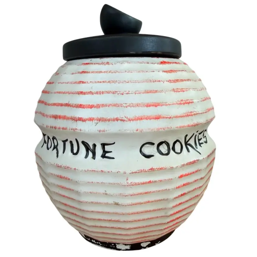 GLOWING McCoy Fortune Cookie Jar 1960s
