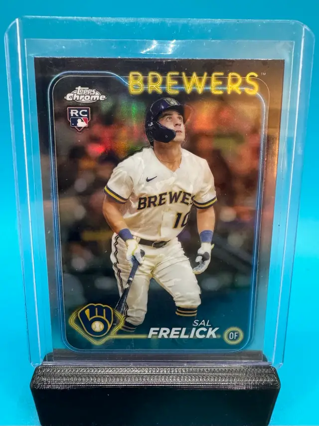 Sal Frelick Topps Chrome Refractor RC Milwaukee Brewers