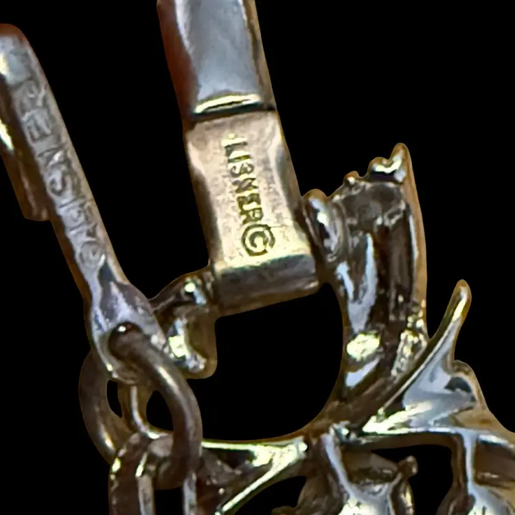 Lisner AB Blue Rhinestone Necklace & Bracelet Set 17” and 7”