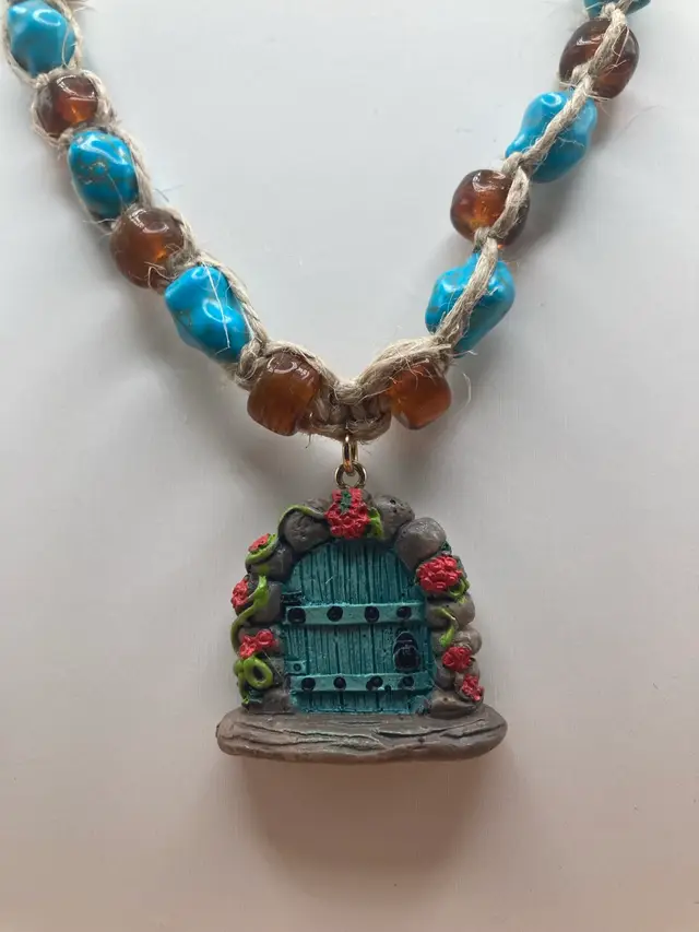 Fairy Door Hemp Necklace
