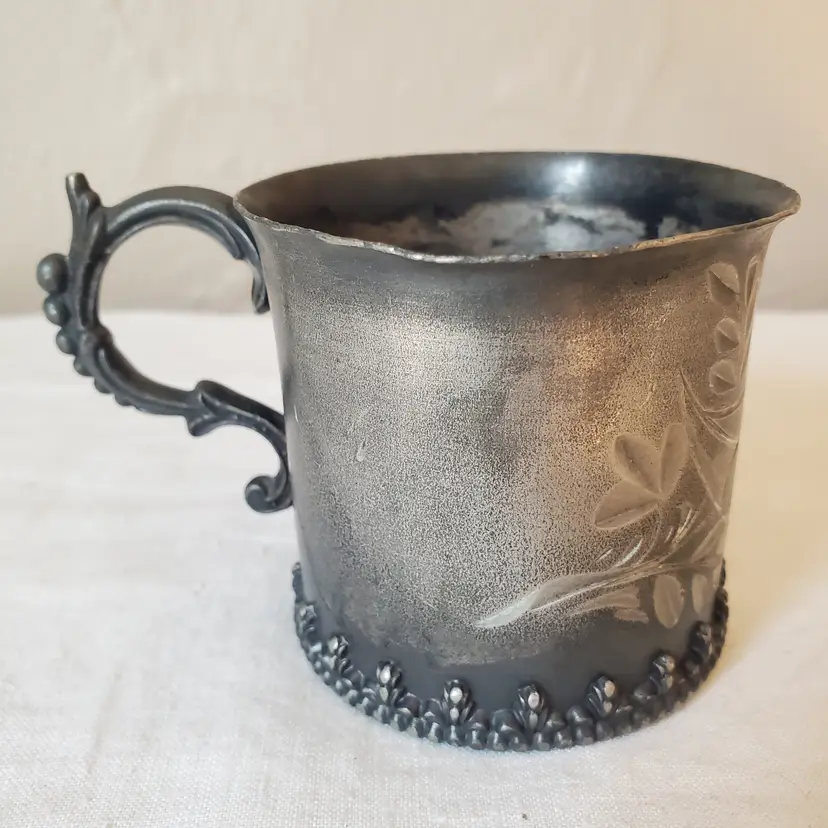 Silverplate Engraved Child's Cup