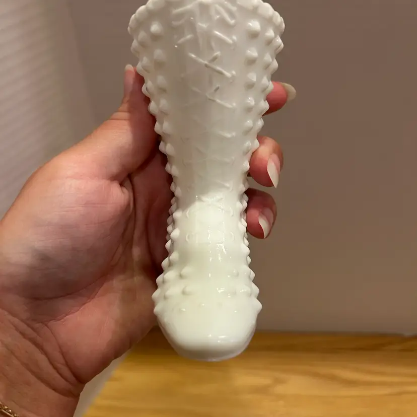 Milk Glass Boot