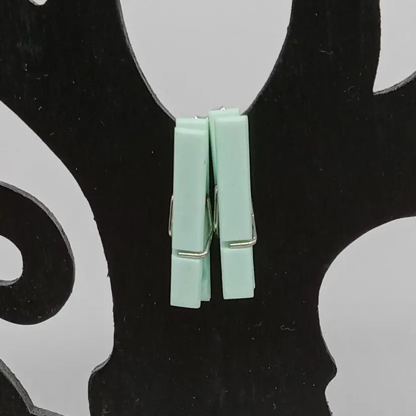 Green Clothespin Studs