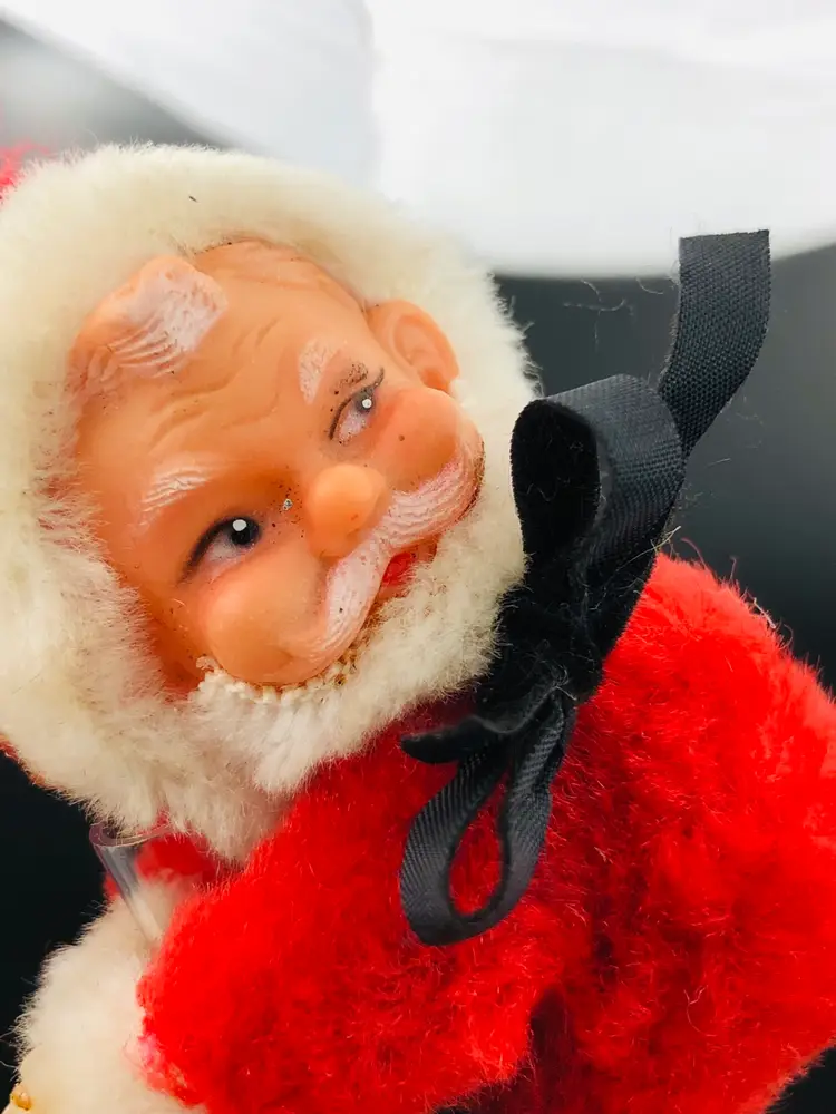 Vintage Pencil Huggers Santa, Monkey, And Tiger