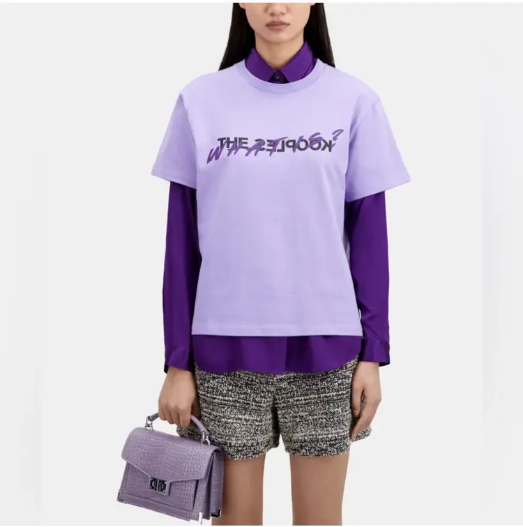 The Kooples WHAT IS MAUVE T-SHIRT Size L