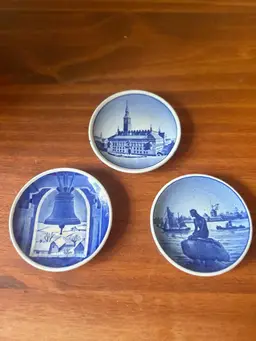 Vintage Denmark Mini Decorative Plates Mermaid