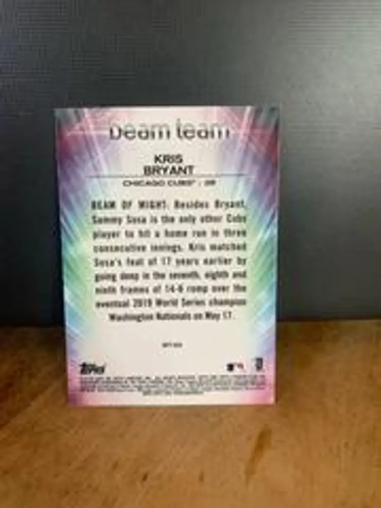 2020 Stadium Club Chrome Beam Team Kris Bryant #BT-20