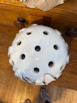 Italian Pottery Frog Signed And Sticker