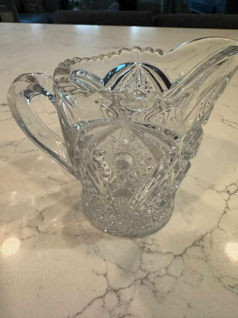 Small Cut Glass Pitcher