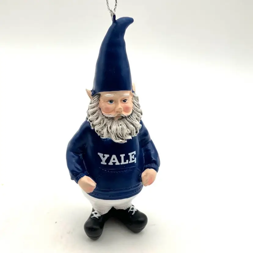 BIN - Yale Gnome Holiday Ornament 4.5”