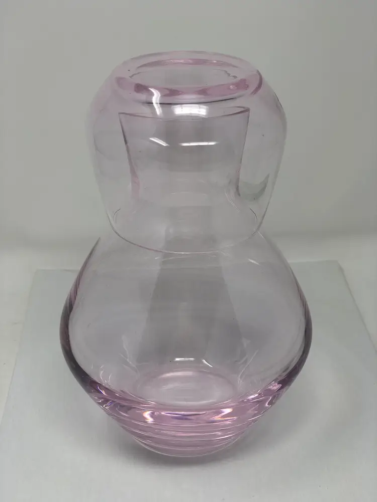 Barely Pink Bedside Carafe Tumble Up Set