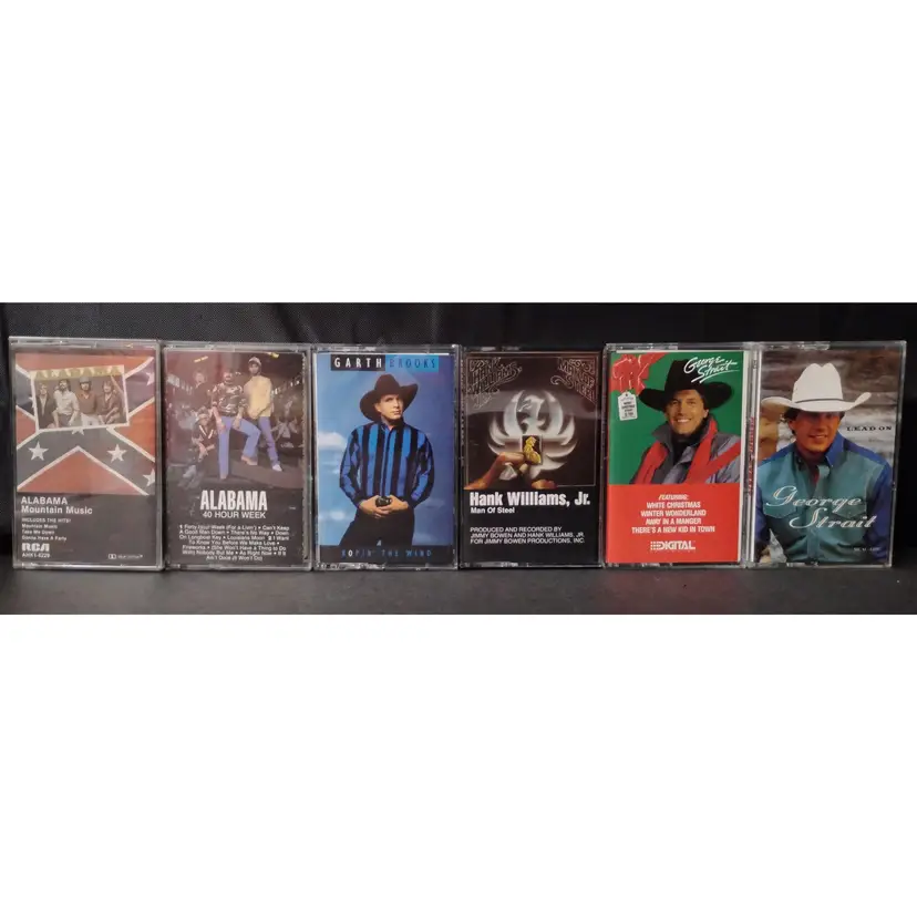 Vintage Classic Country Music Cassette Tapes 80s 90s Western Lot Of 6
