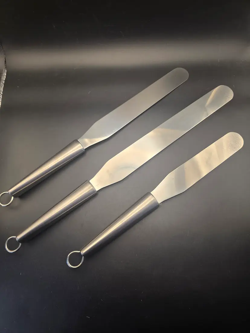 Set of 3 Cake Offset Spatulas