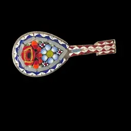 #03 - Vintage Micro Mosaic Pin Made In Italy (Brooch)